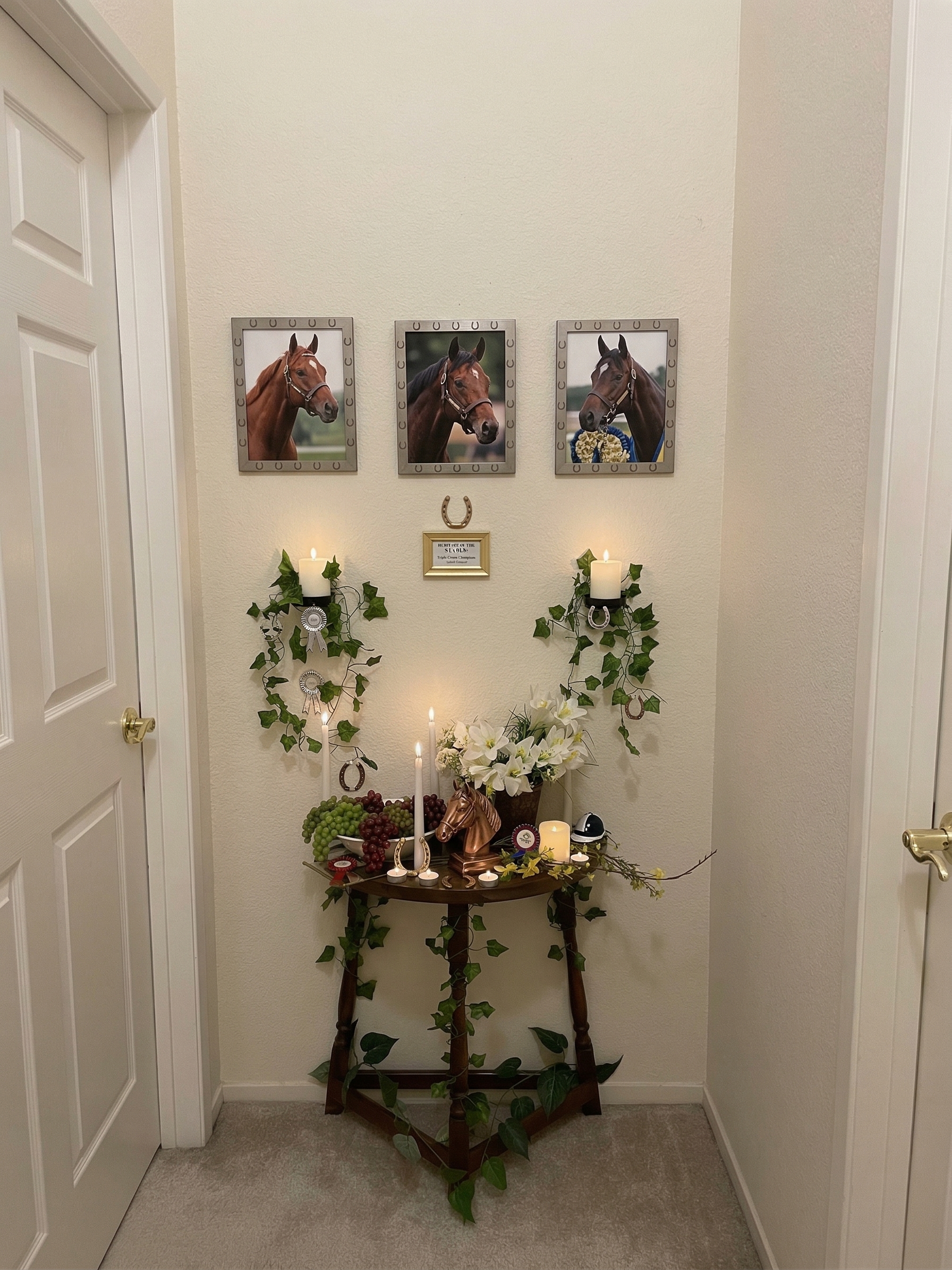 Champion Stallion Shrine - framed racehorse photos everywhere